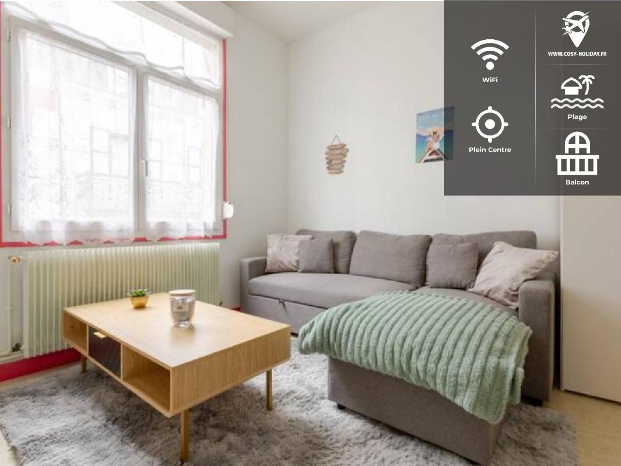 ++++ Central Charmant 70M2 Avec Balcon, Mer A 200 M Et Rue Pietonne A 300 M ++++ Berck Esterno foto